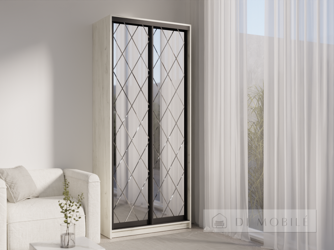 Шкаф-купе двухдверный "E-Line" ШК.1.2 900 мм с полками