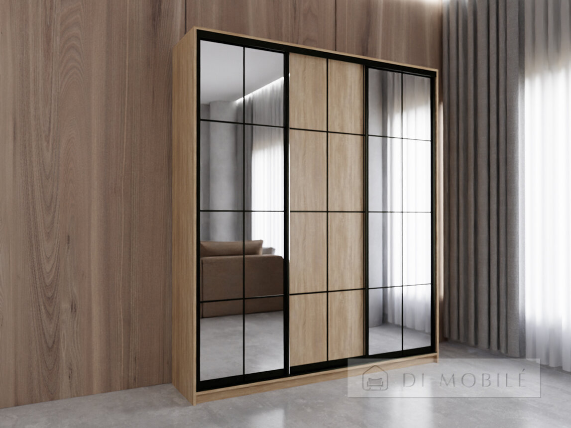 Dulap "Loft / Loft" cu linii fatade 2300 mm