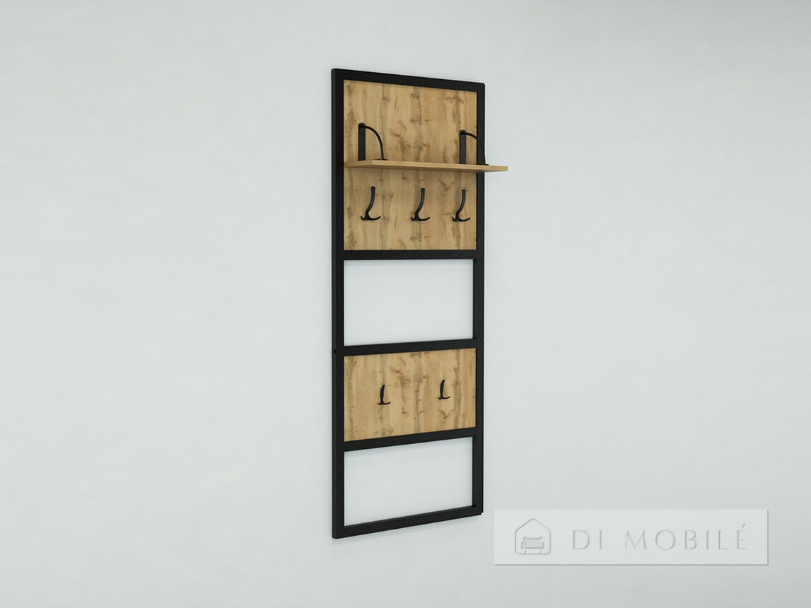 Вешалка настенная с полкой "Лофт"