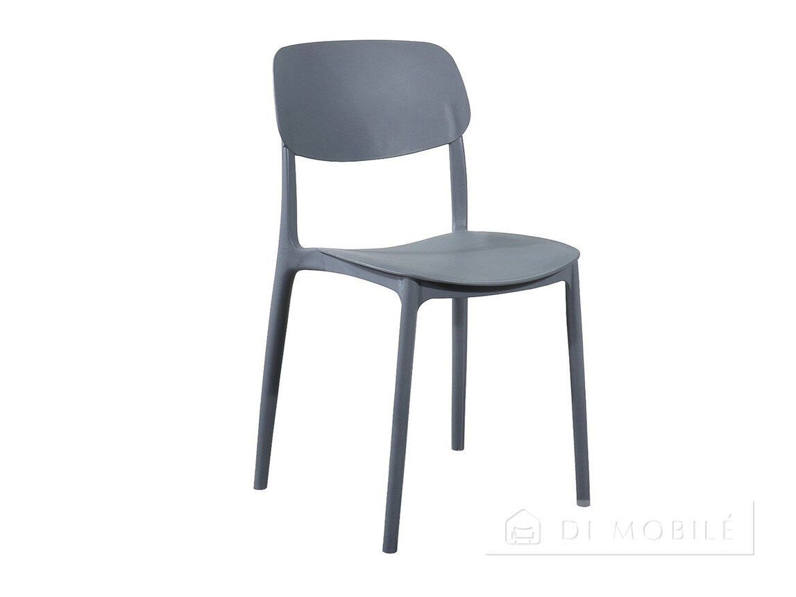 Scaun negru de plastic Joy