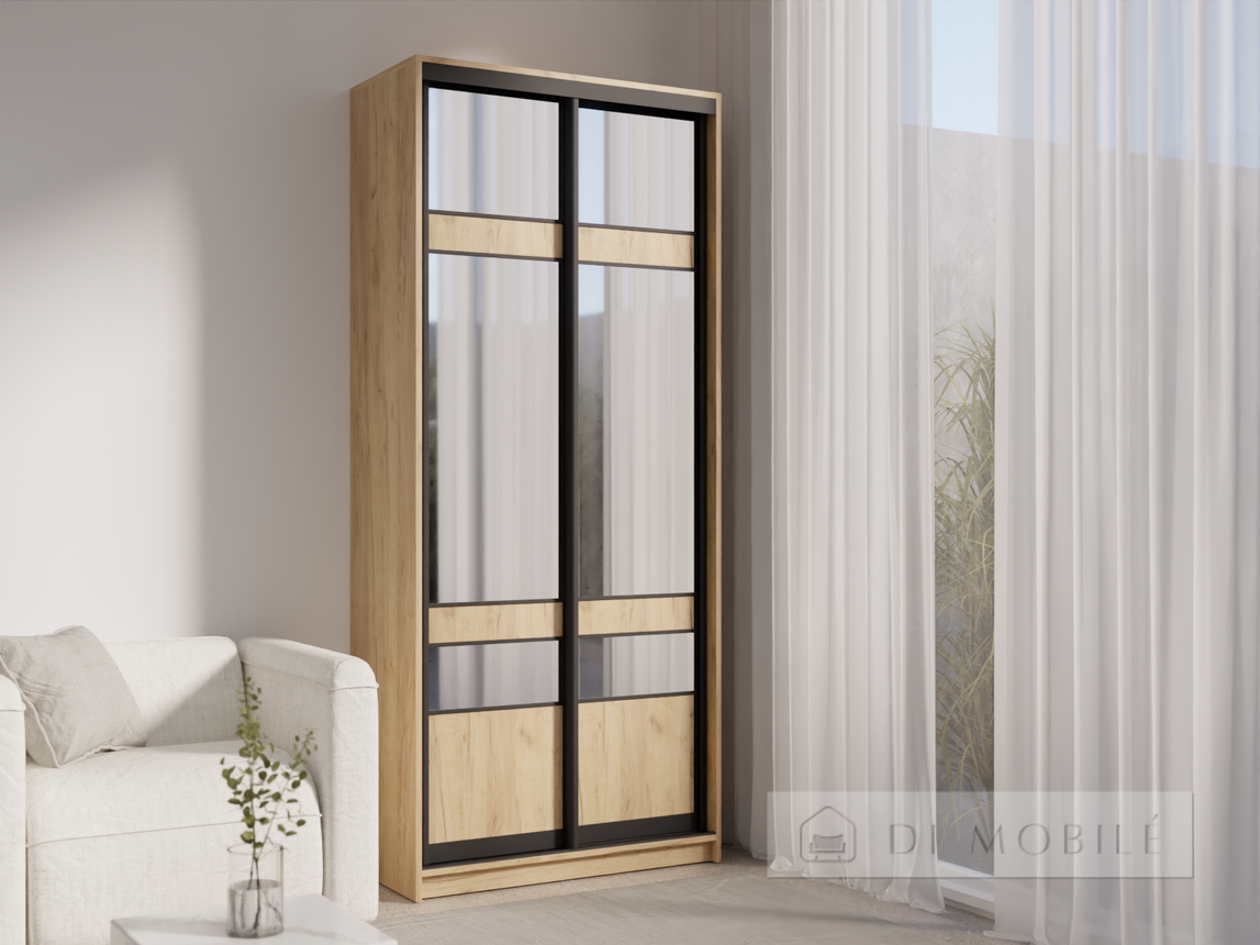 Dulap cu două uşi SHK.1.1 900 mm cu bar / microlift şi rafturi