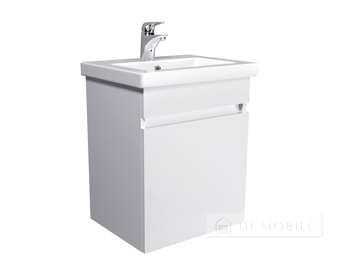 Dulăpior de baie cu lavoar „City White” (suspendat)
