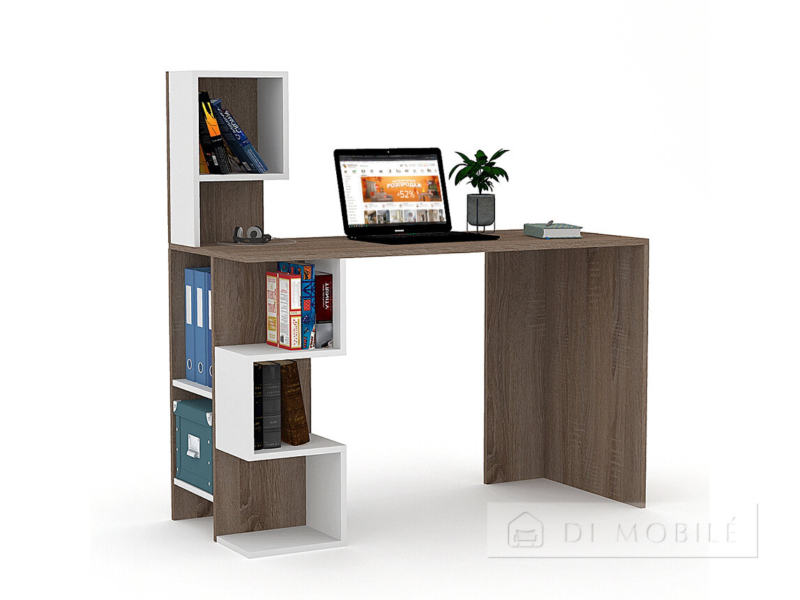 Computer Desk "LEGA 33" într-un depozit la distanță (truffle / nimfea)