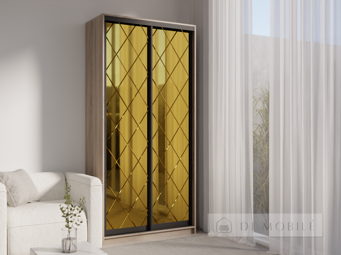 Шкаф-купе двухдверный "E-Line" ШК.1.2 1000 мм с полками