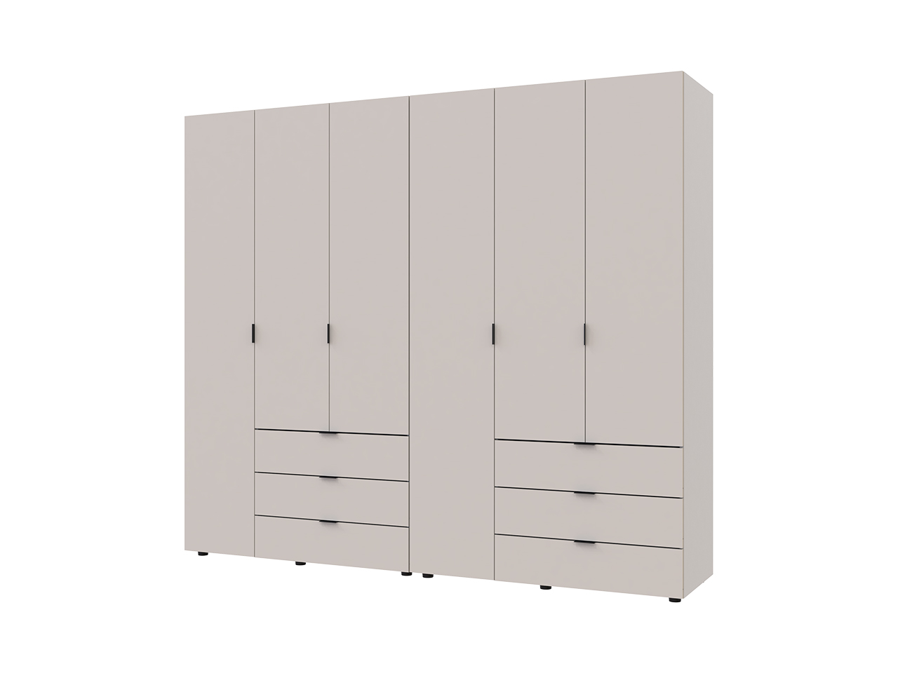 Set de dulapuri pentru haine "Gelar" 3 + 3 chipboard Doros - Cumpără la ...