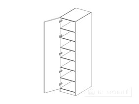 Dulăpior vertical cu 1 ușă „Polina Nouă”