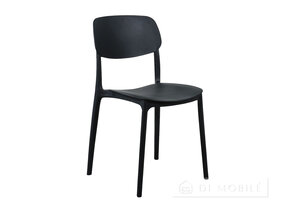 Scaun negru de plastic Joy
