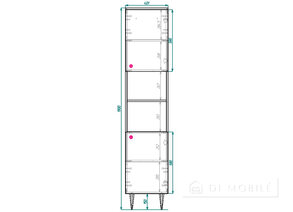 Пенал "Сканди" 2п2д, большой