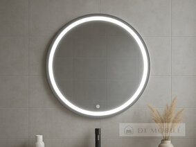 Oglindă rotundă cu iluminare de fundal