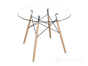 Стол круглый обеденный "Этна Glass"