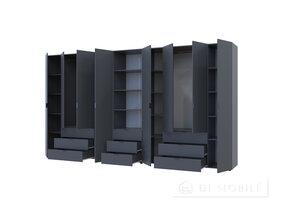 Шкаф для одежды "Гелар" 4+4ДСП с пеналом