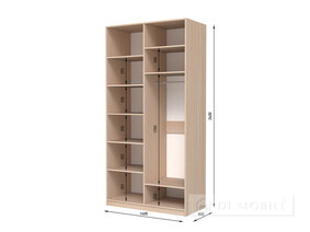 Cabinet pliant "Shr-4" 1400 mm (cu frezare Plashe Gross)