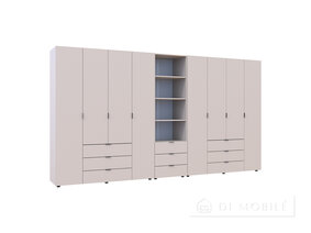 Dulap pentru haine "Gelar" 4 + 4 DSP cu cutie de creioane