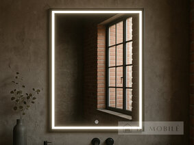 Oglindă verticală cu iluminare de fundal