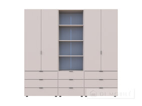 Шкаф для одежды "Гелар" 2+2ДСП с пеналом