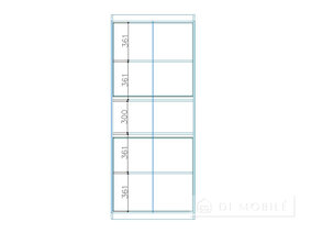 Шкаф офисный "БШ-2 Лофт" Билайн
