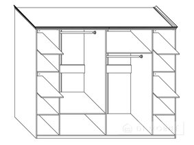 Dulap cu 6 uși „Carmen Nouă Lux”