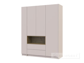 Cabinet de îmbrăcăminte cu nișă și raft "Dale" 3 chipboard