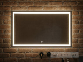 Oglindă orizontală dreptunghiulară cu iluminare frontală