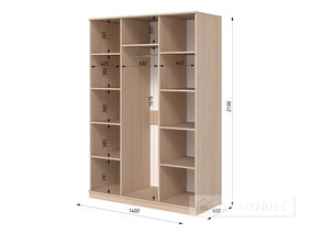 Cabinet pliant "Shr-6" 1400 mm