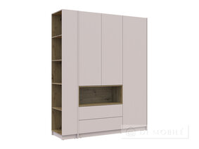 Cabinet de îmbrăcăminte cu nișă și raft "Dale" 3 chipboard