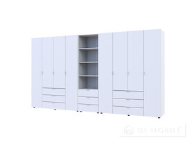 Dulap pentru haine "Gelar" 4 + 4 DSP cu cutie de creioane