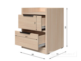 Tumba noptiera TP6 fatada de MDF