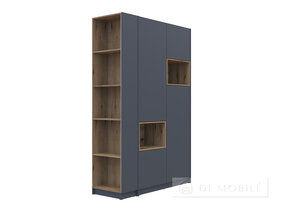 Cabinet de îmbrăcăminte cu nișă și raft "Dale" 2 chipboard