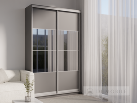 Dulap cu două uşi "E-Line" ShK 2.1 1300 mm cu bar / microlift şi rafturi