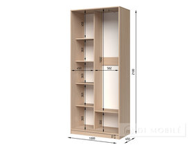 Dulap "E-Line" SHK.1.1 1000 mm cu bar/microlift și rafturi