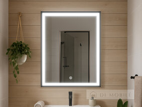 Зеркало прямоугольное вертикальное с фронтальной подсветкой