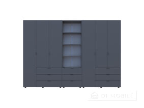 Шкаф для одежды "Гелар" 3+3ДСП с пеналом