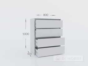 Комод К 1000/800/4Ш "Идея"