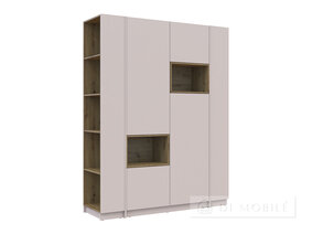 Cabinet de îmbrăcăminte cu nișă și raft "Dale" 2 chipboard