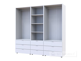 Dulap pentru haine "Gelar" 2 + 2 DSP cu cutie creion