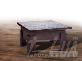 Стол-трансформер "Дельта" со стеклом