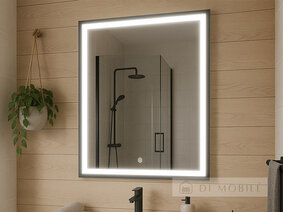Зеркало прямоугольное вертикальное с фронтальной подсветкой