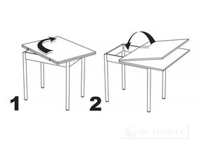 Masă de bucătărie extensibilă (PAL)
