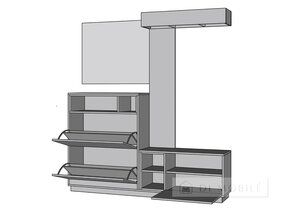 Mobilier pentru hol „Heidi”