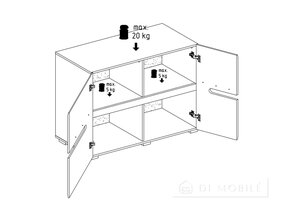 Mobilier pentru camera copiilor „Bianco”