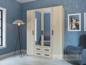 Шкаф 4Д 2Ш "Симпл"