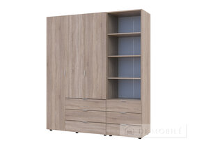 Шкаф для одежды "Гелар" 3ДСП с пеналом