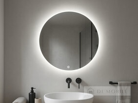 Oglindă rotundă cu iluminare de fundal