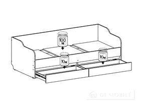 Кровать односпальная "Идея"