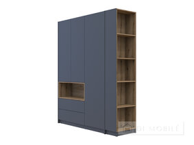 Cabinet de îmbrăcăminte cu nișă și raft "Dale" 3 chipboard