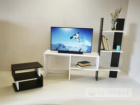 Витрина "ТВС-2 с тумбой" (дуб атланта/венге темный)