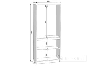Распашной шкаф "Смузи" 05-800