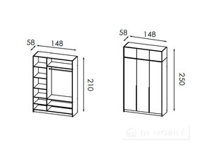 Шкаф 150 "Алекс"