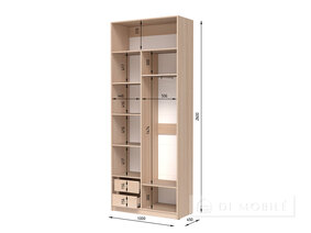 Cabinet pliant "Shr-2 ASH" 1000 mm