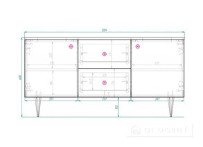 Тумба ТВ "Сканди", глухая